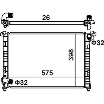 Chladič motoru Chladič, chlazení motoru HART 611 968