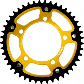 Řetězová sada pro motocykl Rozeta SUPERSPROX STEALTH RST-7:45-GLD zlatá 45 zubů, 525