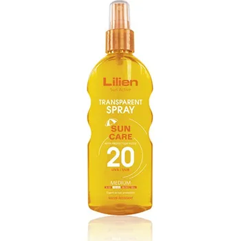 Přípravek na opalování Lilien Sun Active Transparent Spray Sun Care SPF20 200 ml