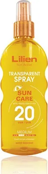 Přípravek na opalování Lilien Sun Active Transparent Spray Sun Care SPF20 200 ml