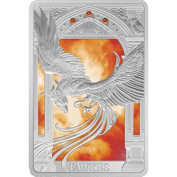Stříbrná mince Harry Potter™ - Fawkes (Pták Fénix)(Magical Creatures) 1 Oz 2023 Color PROOF - (1.)