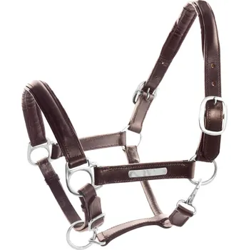 Umbria Equitazione Ohlávka kožená Umbria Equitazione, tmavě hnědá PONY