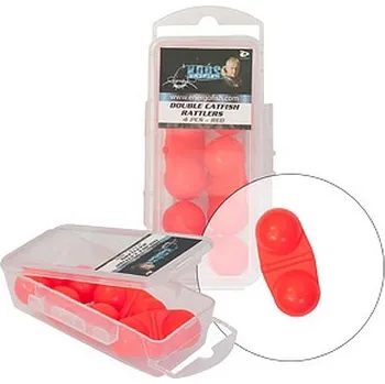 Signalizátor záběru KOÓS - Dvojitá rolnička Catfish červená 4 ks