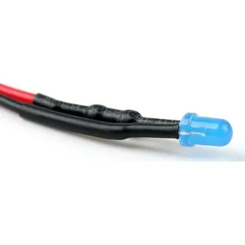 Polovodič 24V LED Dioda 3mm, Modrá difuzní