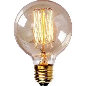 Žárovka Designová retro žárovka Edison O9 40W průměr 95mm, patice E27