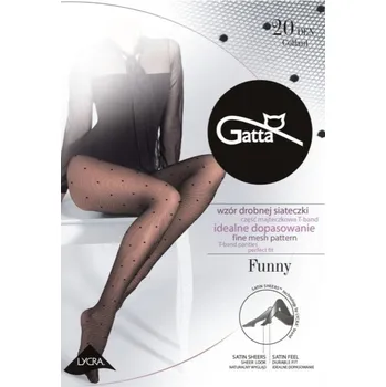 Dámské punčochy FUNNY - 05 Dámské punčochové kalhoty LYCRA - GATTA nero 3-M