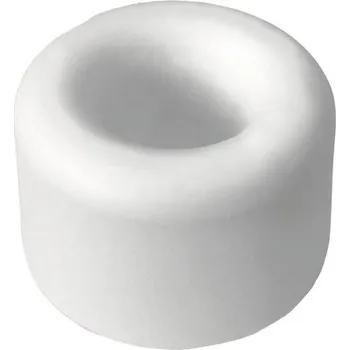 Dveřní zarážka Ø 20x10mm, bílá, 4 ks
