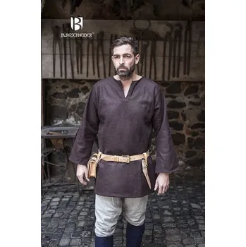 Karnevalový kostým imago Vlněná tunika Lodin - hnědá, velikost XL