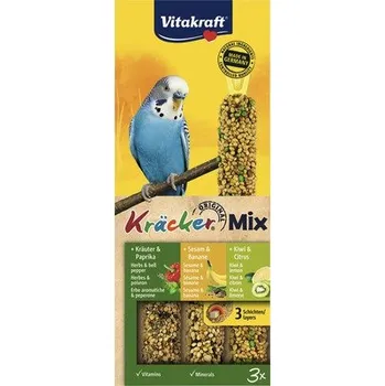 Krmivo pro ptáka Vitakraft krekry Kräcker® pro andulky fíky, banán, kiwi 3 ks 90 g