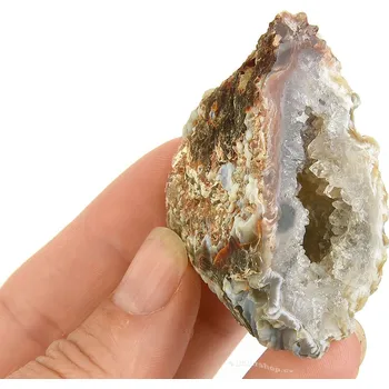 Přírodní kámen Achát peříčkový geoda z Brazílie 52g