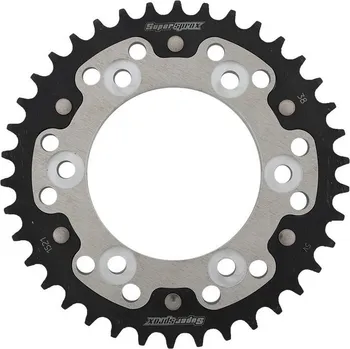 Řetězová sada pro motocykl Rozeta SUPERSPROX STEALTH RST-745:38-SLV stříbrná 38 zubů, 525