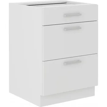 Kuchyňská skříňka FALCO Kuchyňská skříňka Edna 60 D 3S BB bílá