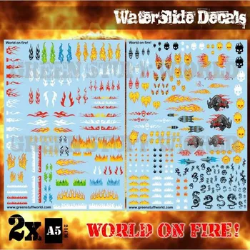 Plastikový model Waterslide Decals – World on Fire!