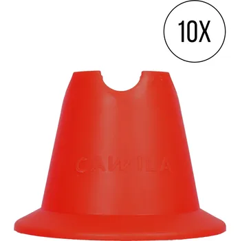 Opasek na cvičení Tréninkové kužely Cawila Mini-Pylone 10er Set Rot 1000871656 Velikost OS