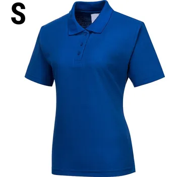 Dámské tričko G.Gastro Ladies' Uniform Polo Shirt – Royal Blue - Size S - Short Sleeve - 65/35 Polycotton