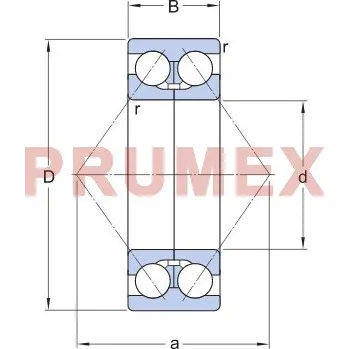 SKF 3309 DMA kuličkové ložisko s kosoúhlým stykem