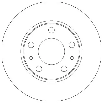 Brzdový kotouč Brzdový kotouč TRW DF6287