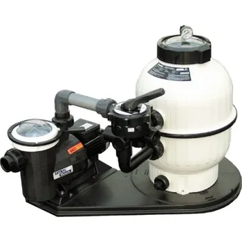 Ochranný vodní filtr Filtrační zařízení Cantabric 500 na paletě s čerpadlem Victoria Plus Silent 9 m3 / h, s šesticestným ventilem, s propojovacím potrubím