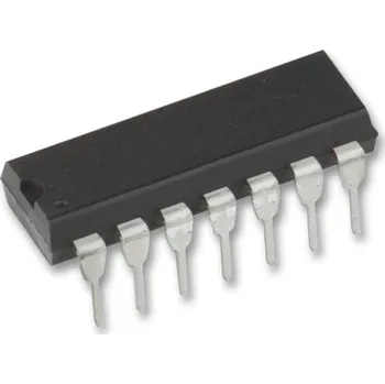 Integrovaný obvod CMOS invertor TI CD4069UBE s 6 kanály DIP-14