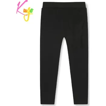 Dívčí zateplené legíny KUGO YL8747, černé