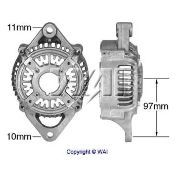 Přední víko alternátoru - Denso 021401-5570