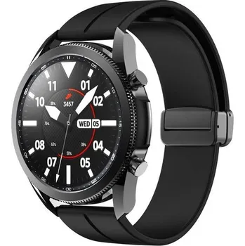 Příslušenství k chytrým hodinkám eses Silikonový řemínek s magnetickou přezkou 20 mm - Černý