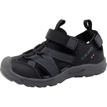Chlapecké sandály VIKING Dětské letní sandále, sandálky VIKING, model 3-53610-277 ADVENTURE black/charcoal Velikost dětských bot: 29