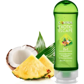 Lubrikační gel Control Exotic Escape Massage Gel, 200 ml
