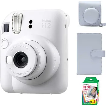 Analogový fotoaparát Fujifilm Instax Mini 12 Clay White Start Set – Okamžité snímky