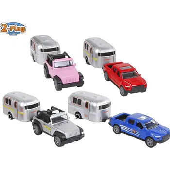 autíčko 2-Play Traffic Auto karavan 16,5 cm zpětných chod - různé barvy Barva: Modrá