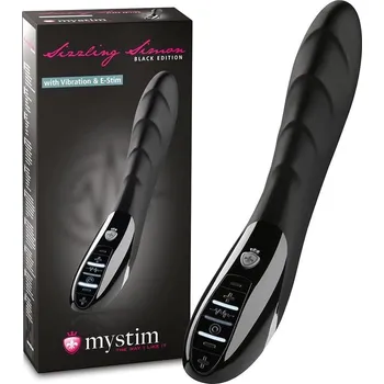 Vibrátor Vibrátor Mystim Sizzling Simon Estim Black