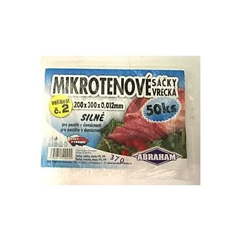 Sáček na potraviny Sáček mikroténový - 50 ks 20x30cm blok