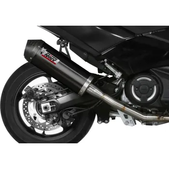 Výfuk pro motocykl Výfuk kompletní 2x1 MIVV OVAL Y.061.LVC Víčko z černé oceli/karbonu