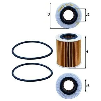 Olejový filtr Olejový filtr MAHLE OX 386D