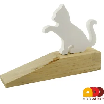 dveřní zarážka Zarážka na dveře kočka (Dřevěná zarážka na dveře)