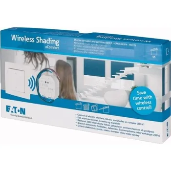 Centrální jednotka pro chytrou domácnost RF Roletová sada (roletový aktor 3A NOVÝ + 2b. tlač EATON lesklá bílá 55x55mm) | CPAD-00/236