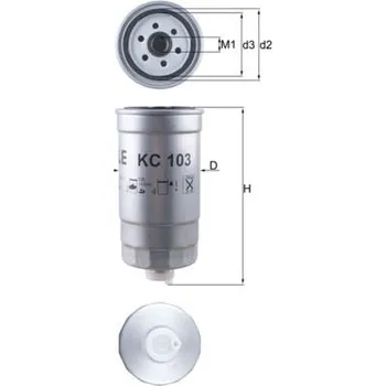 Filtr do auta Palivový filtr MAHLE KC 103