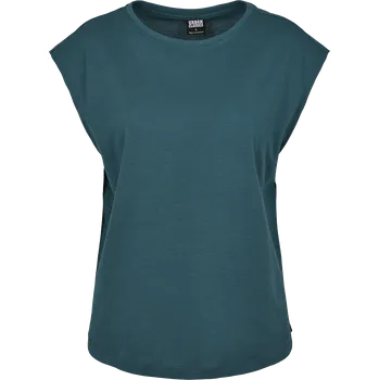 Dámské tričko Tričko z Urban Classics - Dámské tričko Basic Shaped - Ženy - petrolejová