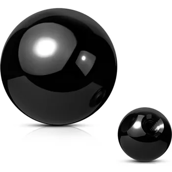 Piercing Šperky4U Náhradní ocelová kulička černá 1,2 mm - ND027K-1204