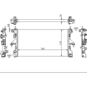 Chladič motoru Chladič, chlazení motoru HART 642 966