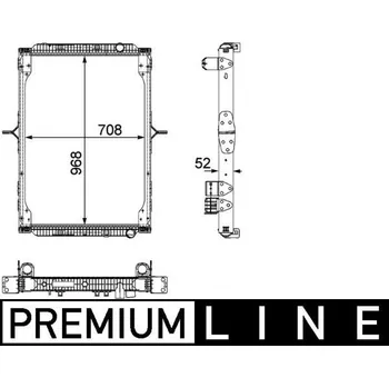 Chladič motoru Chladič, chlazení motoru MAHLE CR 892 000P