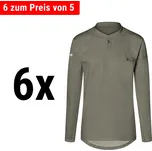 G.Gastro (6 pieces) KARLOWSKY | Men's Long Sleeve Performance Work Shirt – Sage - Size 4XL - Slim Fit