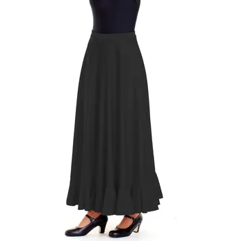 Dámská sukně Intermezzo,Dámská flamenco sukně 7680, černá L