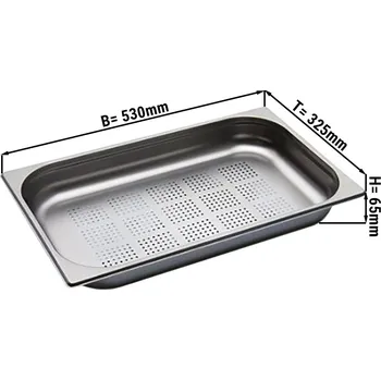 Dóza na potraviny G.Gastro GN nádoba perforovaná 1/1 - hloubka 65 mm