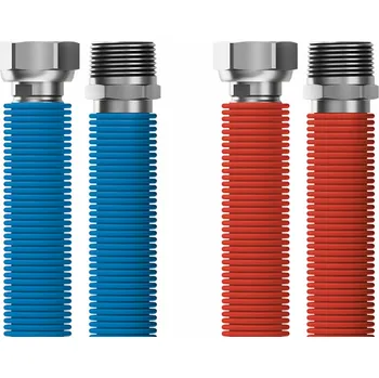 MERABELL Aqua Flexi Připojovací set R3/4"-G3/4" 30-60cm-2ks hadice (mod., červ.)M0045 extended_warranty