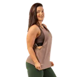 Nebbia Volné dlouhé tílko „Feeling Good“ s křížením na zádech 419 černé - M