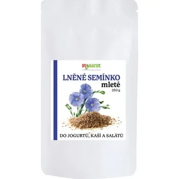 Sušená potravina IPJ NATUR s.r.o. Lněné semínko mleté natural 250g IPJ NATUR 4984