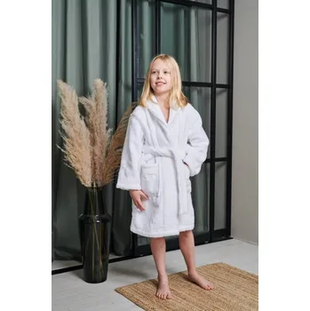Chlapecký župan LUIN LIVING dětský župan 3–12 let, sněhově bílý - LUI-DETZUP-SNEBIL