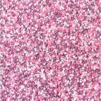 Čokoláda Cukrová srdíčka fialovo-růžovo-bílá, 50 g