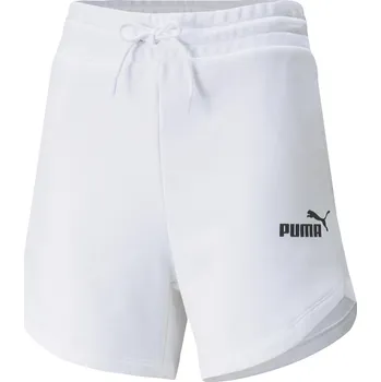 Dámské kraťasy Dámské kraťasy na volný čas Puma ESS HIGH WAIST SHORTS W bílé 848339-02 - S | UK 6,5 | US 8,5